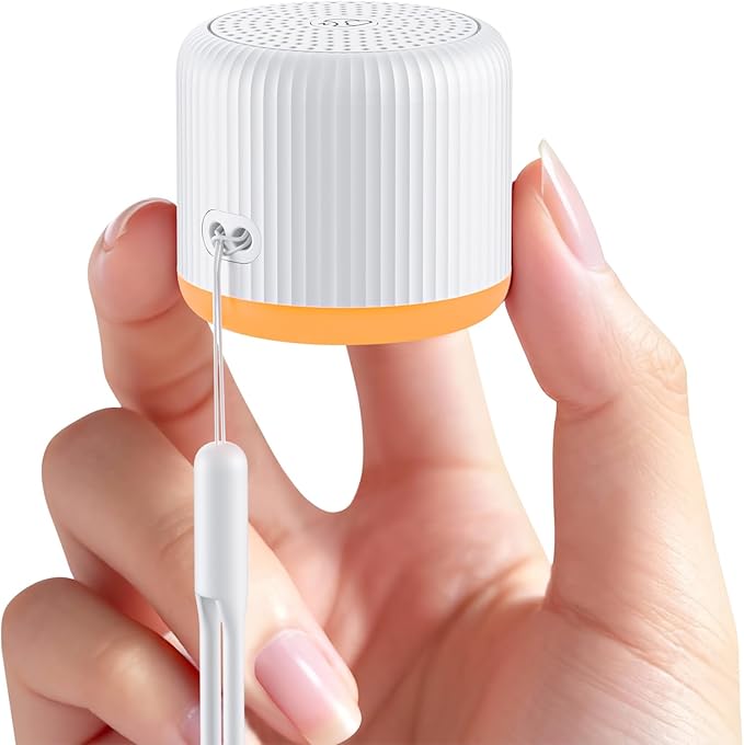 LEICEX Portable Sound Machine,Travel Sound Machine with Light,15 Non-Looping Sound Timer and Memory Play, Mini White Noise Machine for Sleeping Office Privacy Travel Gift
