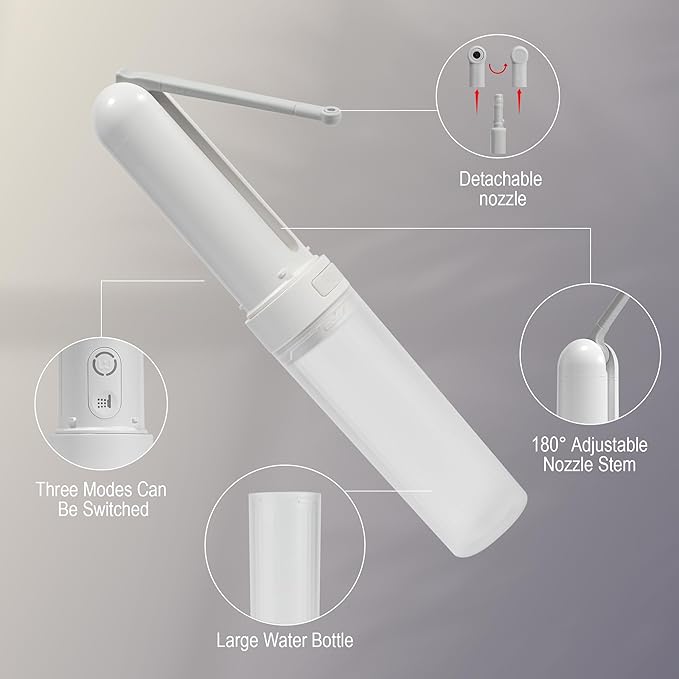 Travel Portable Bidet, USB-C Rechargeable Handheld Travel Bidet Sprayer with 3 Wash Modes for Personal Hygiene, Bed-Ridden & Postpartum Care, Camping Essential