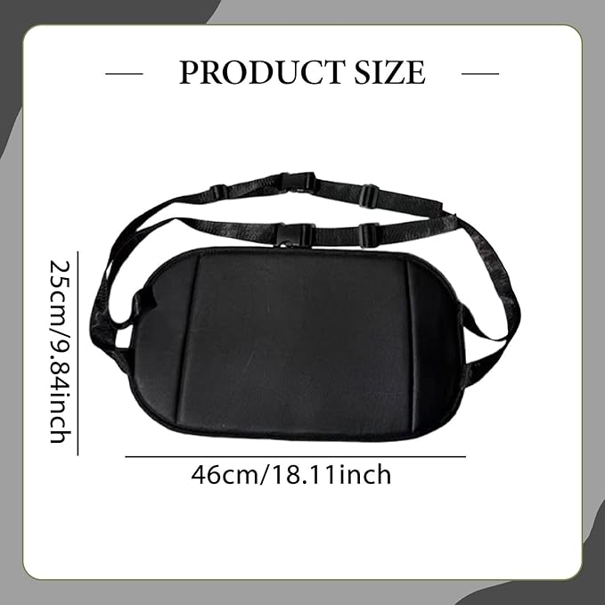 Airplane Foot Hammock for Travel - Portable Footrest for Car, Plane, Office - 46x25cm (18.1x9.8 inch)