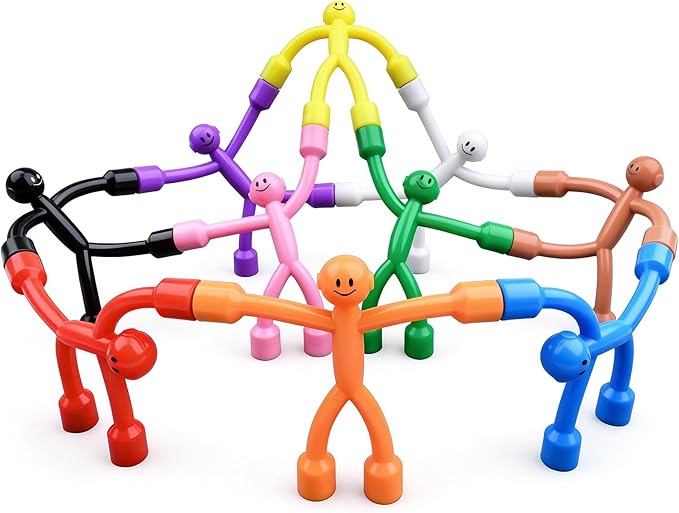 Magnetic Fidget Toys for Kids 10PC, Magnetic People Figures Travel Toys Airplane Car Travel Activities Essential, Sensory Toys for ADHD Autism,Desk Toys for Adults Teens
