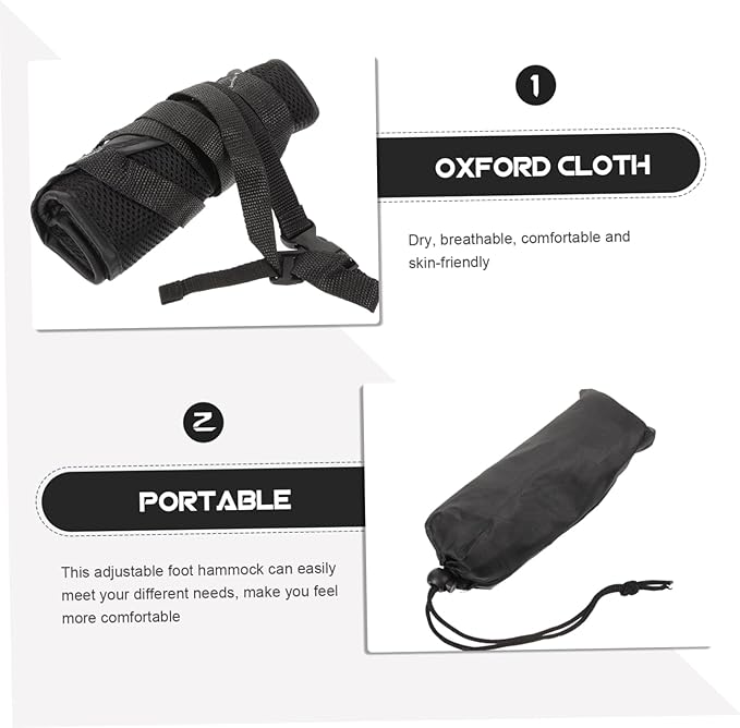 Flight Leg Rest Airplane Foot Hammock Oxford Comfortable Travel Essential