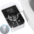 Bidet Attachment for Toilet, Ultra-Slim, Self Cleaning, Dual Nozzle, Feminine & Posterior Wash, Fresh Cold Water Sprayer, for Existing Toilets Seat, Baday Beday Badette Bedette, Black