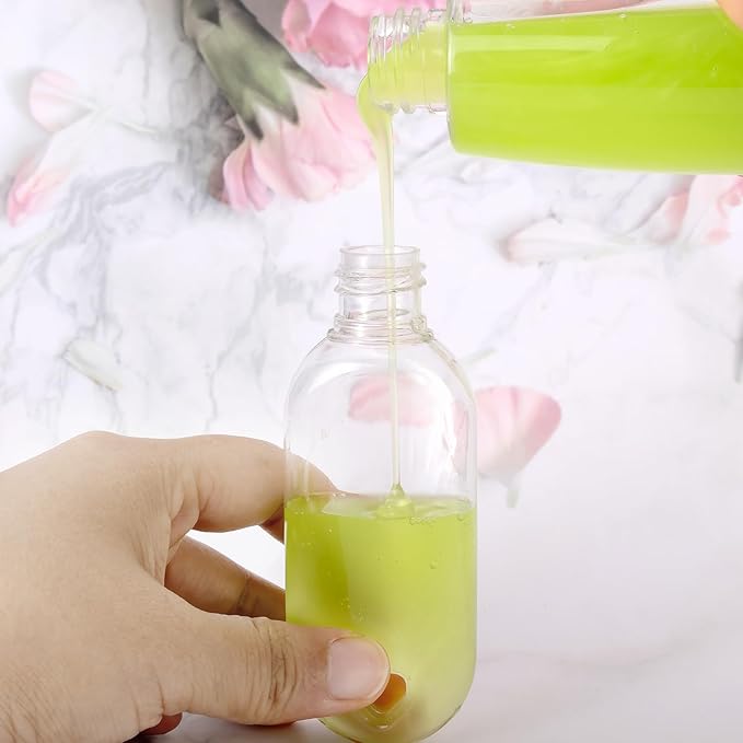 50 PCS Travel Size Bottles with Hand Sanitizer Keychain, 1 OZ (30ML) Refillable Squeeze Containers for Backpack, Portable Plastic Small Empty Leakproof Bottles