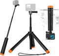 Floating Selfie Stick Hand Grip Tripod, Waterproof Extendable Selfie Monopod for GoPro Hero 13, 12, 11, 10, 9, 8, DJI OSMO Action 5 Pro 4 3、Insta360 Ace Pro 2 and Most Action Camera