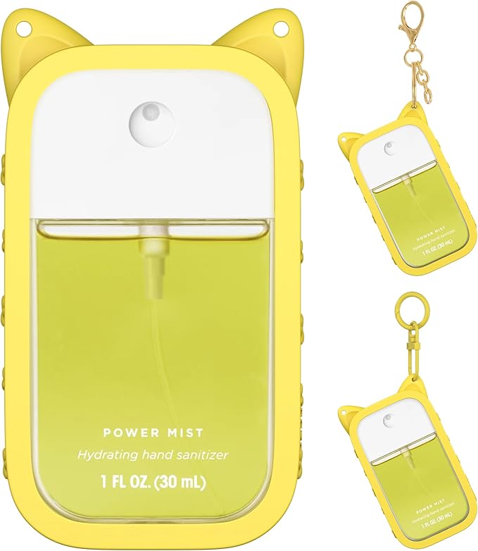 Sonnorel Silicone Case Compatible with Touchland Hand Sanitizer Spray (Fit for 1 FL OZ/30 mL Ver), Portable keychain