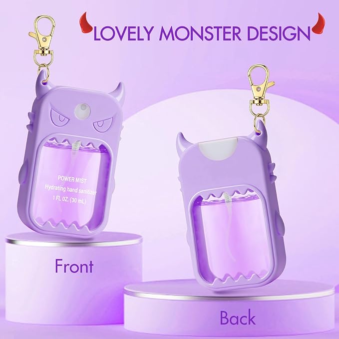 JAMIEWIN Spray Hand Sanitizer Case Compatible with Touchland Hand Sanitizer 1fl. Oz. Monster Silicone Case Holder Accessory