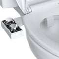 Hibbent Bidet Attachment for Toilet, Non-Electric Dual Nozzle for Frontal & Rear Wash, Adjustable Water Pressure Control, Fresh Water Bidet Toilet Seat, Self Cleaning Water Sprayer, Matte Black