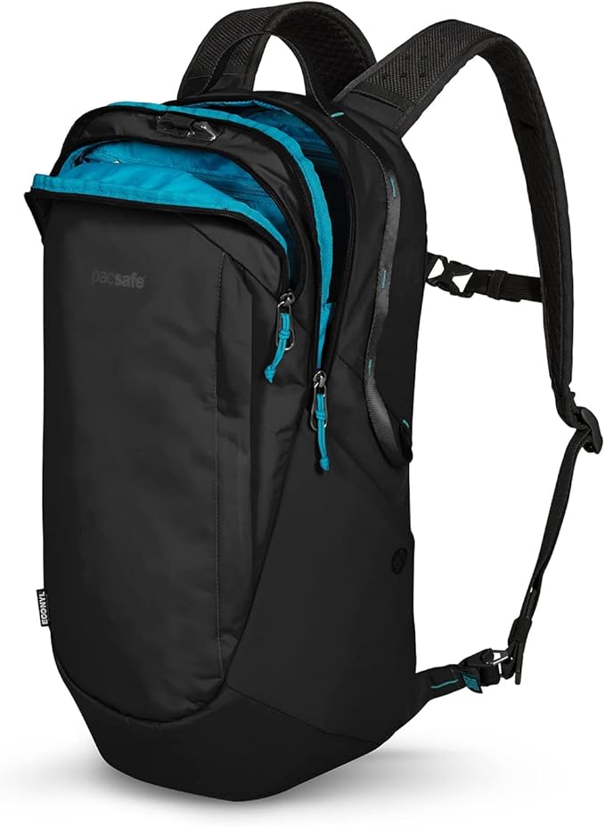 Pacsafe ECO 25L Anti Theft Backpack, ECONYL Black