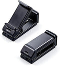 1 PC Foldable Phone Holder, 360 Degree Adjustable Handsfree Phone Mount, Universal Multi-Directional Mobile Phone Stand, for Airplane, Travel, Desk, Tray Table, Home, Office, Train (Black)