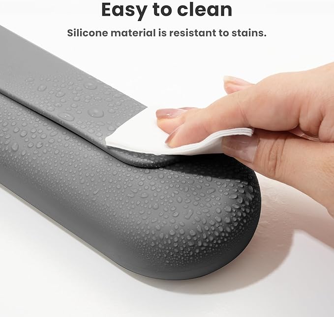 Silicone Electric Toothbrush Travel Case, Manual Toothbrush Travel Cover for Men and Women,Toothbrush Holder for Travel,Gym and More, Fits Most Manual and Electric Toothbrushes - Gray