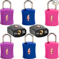 8 Pack TSA Approved Luggage Locks in Family Pack,Suitcase Lock TSA Approved;TSA Approved Travel Lock for Backpacks, Bags and Luggage That Airport Security Will not Clip, 8 Pack Mixed