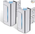Door Reinforcement Lock, 2PACK Home Security Door Lock Withstands 800 lbs, Childproof Top Door Lock Latch for Toddlers Safety, Inside Night Defender for Inward Swinging Doors