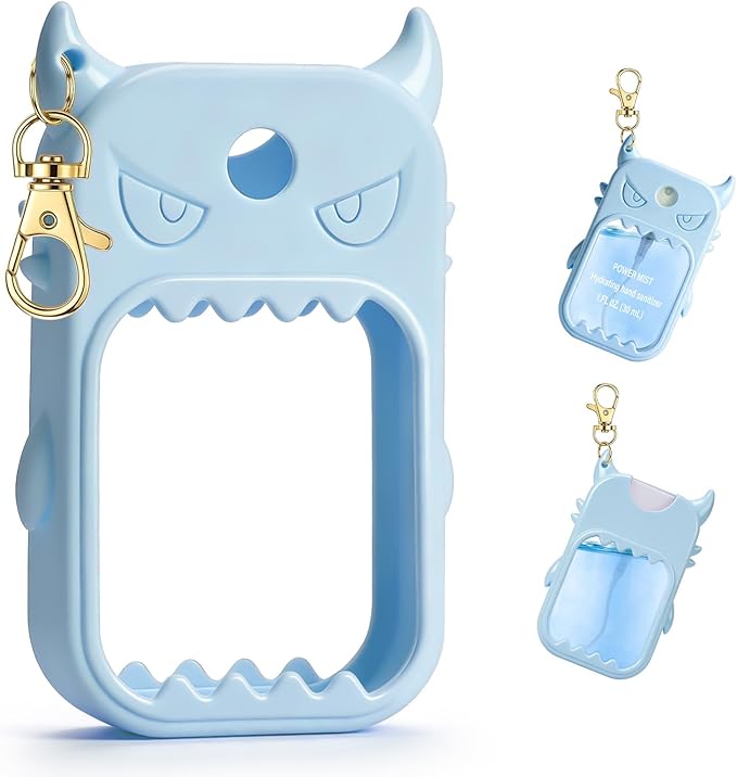 JAMIEWIN Spray Hand Sanitizer Case Compatible with Touchland Hand Sanitizer 1fl. Oz. Monster Silicone Case Holder Accessory