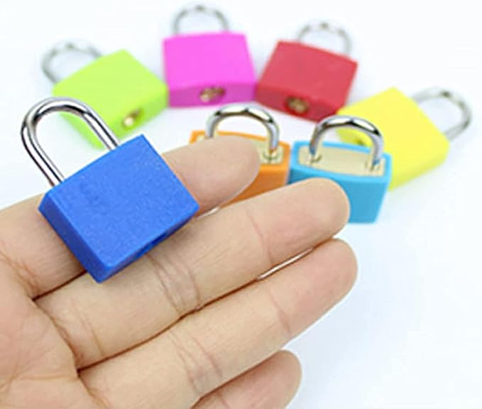 4 Pack TSA Approved Luggage Locks - Suitcase Padlocks with Keys, Travel Baggage Locks for School Gym Lockers, Laptop Bags & Outdoor Gear