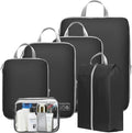 Cambond Compression Packing Cubes for Travel - Lightweight Expandable Travel Bags Luggage Organizers Travel Essentials Compression Cubes for Travel Space Saver for Carry on Suitcases Organizer