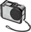 SmallRig Cage for DJI Osmo Action 6 (Advanced Edition), Aluminum Alloy Camera Cage with Cold Shoe, Wrist Strap, Lens Cover, Protective Frame with 1/4"-20 Locating Holes, Action 6 Accessories - 5887