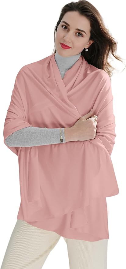 VENVSBEE Shawl Wraps for Women - Soft Silky Lightweight Travel Scarf and Airplane Essentials Accessory