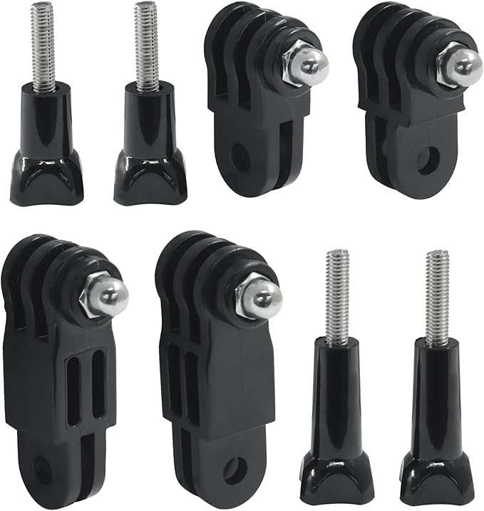 3-Way Adjustable Extension Pivot Arm, Long & Short Straight Joints Adapter Mount Kit Compatible with GoPro Hero 13-3+/SJCAM/GeekPro (Same and Vertical Direction)