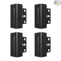 4 Pack Home Security Door Reinforcement Lock, Childproof Safety Door Lock Latch Stopper, Removable Screw-Mounted, Prevent Home Unauthorized Entry, Aluminum Construction, Withstands 800 lbs
