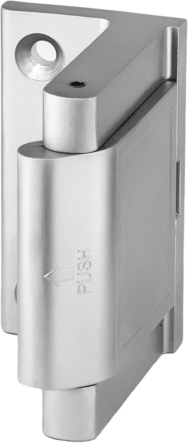 Berlin Modisch Door Lock Reinforcer Privacy Door Latch for in-Swinging Doors Extra High Resistance Home Door Security Lock (Satin Nickel)