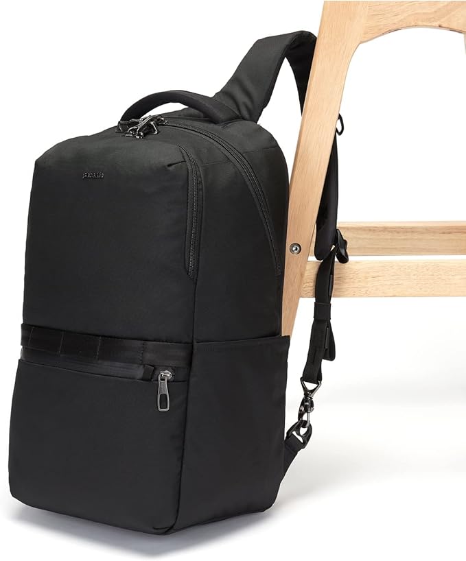 Pacsafe Metrosafe X Anti Theft 25L Backpack - With Padded 15" Laptop Sleeve, Black