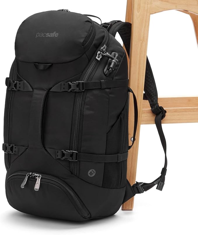 Pacsafe Venturesafe EXP35 Anti Theft Travel Backpack, Black