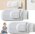 Child Proof Door Lock, Door Lock, Snap-On Door Knob Safety Lock & Door Handle Child Lock, The Childproof Lock Toddlers Can't Reach, and Renters Can Actually Use (2pcs)