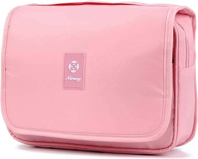 Narwey Small Hanging Travel Toiletry Bag for Women, Travel Bag for Toiletries, Makeup Bag Organizer Make Up Bags Cosmetic Bags for Girls