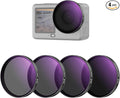 NEEWER ND/PL Filter Set Compatible with DJI Osmo Action 6 Only, ND8/PL+ND16/PL+ND32/PL+ND64/PL Polarized Neutral Density CPL Lens Filters Multicoated HD Action Camera Photography Accessories, FL-B3