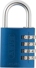 ABUS 145/40 Non-TSA Combination Padlock for Hard Cases, Luggage, Resettable, Blue
