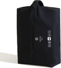 tianzong Double-Layer Fabric Wide-Opening Waterproof Travel Shoe Bag with Comfortable Handle (T400+TPU, Black)