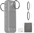 NEEWER Lens Protector Set Compatible with Insta360 X5 Action Camera (2 Pack), 9H Tempered Glass Lens Guards Accessories with Cleaning Cloth & Case, Remove Before Shooting, LPC02