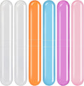 6 Pack Travel Toothbrush Case, Breathable Portable Toothbrush Holder, Plastic Toothbrush Cover Container for Traveling, Bathroom, School, Home, Business, Camping