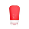 humangear GoToob+ (Medium) | Refillable Silicone Travel Bottle | Locking Lid | Food-Safe Material | Red, Medium (2.5 fl.oz.; 74ml)