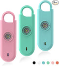 Fauxomor 140dB Personal Safety Alarm for Women, 3 Pack Safe Alarm Protection Keychain with Strobe Light & Low Battery Notice, Security Siren Self Defense for Seniors College Girls, Blue+Green+Pink