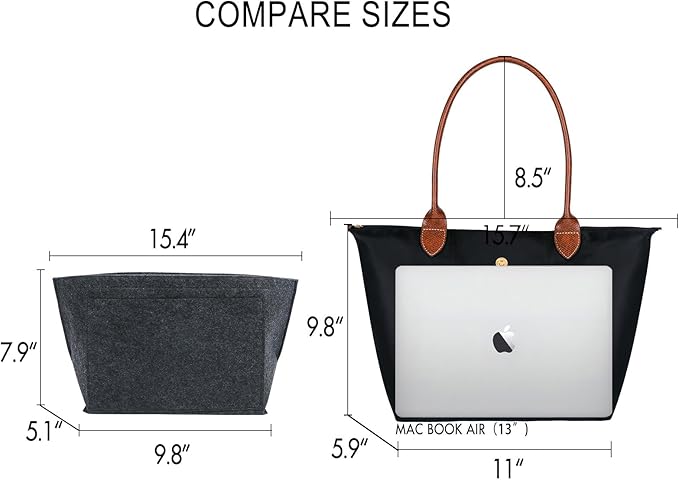 Work Tote Bag For Women: For 13-15" Laptop Foldable - For Office Professionals College Students - Commute Travel