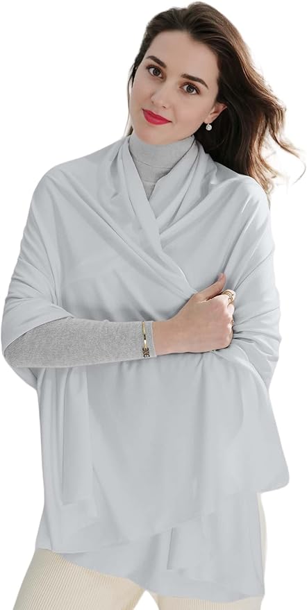 VENVSBEE Shawl Wraps for Women - Soft Silky Lightweight Travel Scarf and Airplane Essentials Accessory