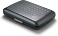 ÖGON -DESIGNS- Aluminum card holder with metal lock, RFID protection against fraud and demagnetization, compact wallet, Smart Case OSLO model