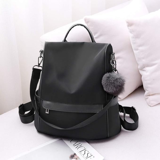 CHERUTY Women Backpack Purse Nylon Anti-theft Fashion Casual Lightweight Travel Shoulder Bag