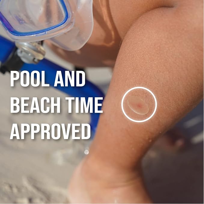 quitch Bug Bite Itch Relief Patches for Kids & Babies, Hydrocortisone Cream Alternative for Mosquito Bites, Drug-Free Anti-Itch Stickers for Summer Travel, Camp & Outdoor Play