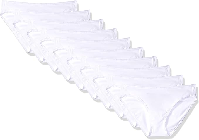 Amazon Essentials Women's Breathable Cotton Bikini Brief Underwear with Full Coverage, Multipacks