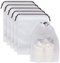 Shoe Bags for Travel, 15.7" x 11.8" Travel Shoe Bags for Packing, Large Waterproof Portable Travel Shoe Storage Bags Travel Essentials Women for and Men (5, White)