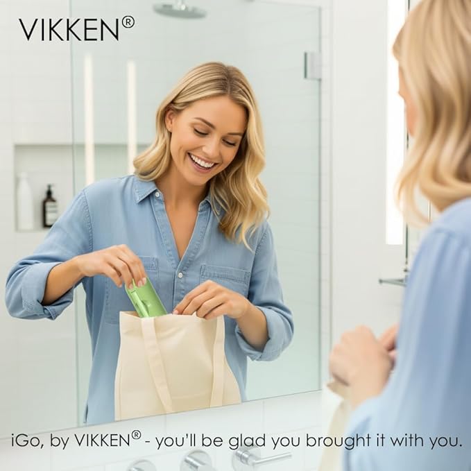 VIKKEN® Portable Travel Bidet USB-Type C Rechargeable Electric Mobile Handheld Ultra Strong Water Spray Personal Hygiene Self Care for Women & Men, iGo-X 250ml Green