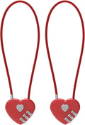 Small Combination Lock, Cable Locks with Combination, Cute Padlock with Code, Long Combo Cable Padlock for Luggage, Suitcase, Cabinet, Pool Gate, French Fridge Door, Motorcycle Helmet