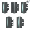 Greatalent 5Pack Home Security Door Reinforcement Lock Childproof, Door Lock for Kid Safety, Door Latch Stopper for Front Door Inside Top of Door, Aluminum Construction Finish