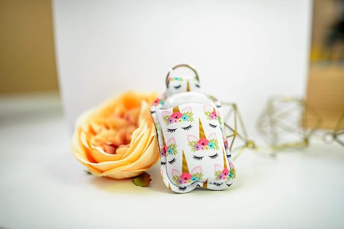 Daisy Lane Hand Sanitizer Holder for Backpack Kids Travel Size Baseball Softball Keychain