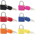 Waziaqoc 12 Pcs Luggage Locks with Keys, Small Suitcase Padlock, Mini Metal Padlock for Travel Bags, School Gym Locker, Toolbox