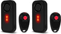 USUPERINK Car Alarm System, 113dB Fake Car Alarm, Motion Alarms for Cars Vehicle Security Alert Automotive Vibration Warning Interior Safety Red LED Light IP66 Waterproof, 2Pcs