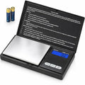 Smart Weigh Digital Pocket Scale – 1000g x 0.1g Precision – Ideal for Jewelry, Food, Herbs, and Medicine – Stainless Steel Platform with Protective Cover – Black (Battery Included)