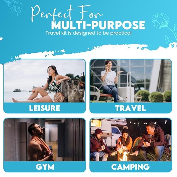 Compact Personal Shower Kit To-Go– Your Hygiene Companion for Travel, Gym, and Outdoor Adventures (10)